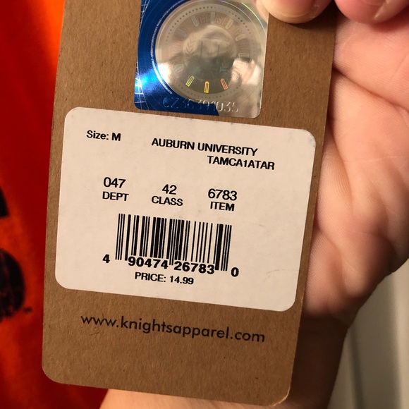 NWT Auburn University Tigers T-shirt Sz Med - Picture 3 of 4